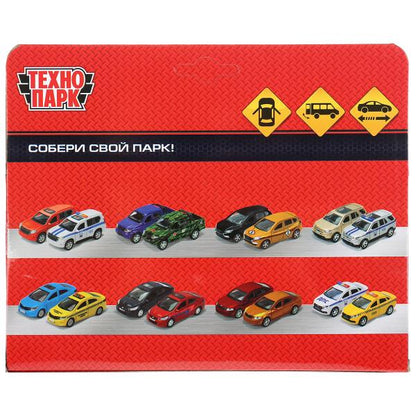 Машина "mercedes-benz sprinter реанимация" 14см, открыв. двери, инерц. в кор. Технопарк в кор.2*32шт