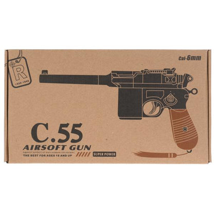 Пистолет (п) металл., съемный магазин, с пульками C55 в кор. в кор.36шт