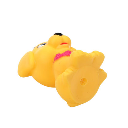 Игрушка пластизоль для ванны собачка, в сетке КАПИТОШКА в кор.2*144шт