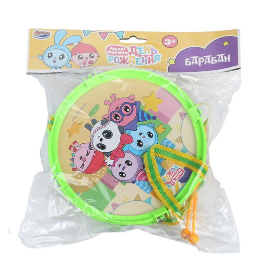 Барабан Малышарики в пакете 24,5*17*10 см ИГРАЕМ ВМЕСТЕ в кор.72шт