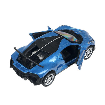 1:32 модель металл свет-звук bugatti divo 14.9см, двери, инерция, спойлер Технопарк в кор.2*48шт
