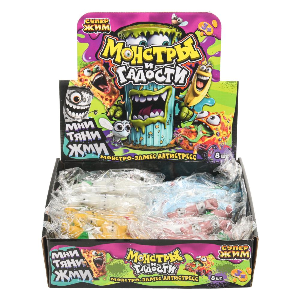 Игрушка-антистресс супер-мялка огры,наполнение мука,светильник Супер Жим уп-8шт в кор.8уп