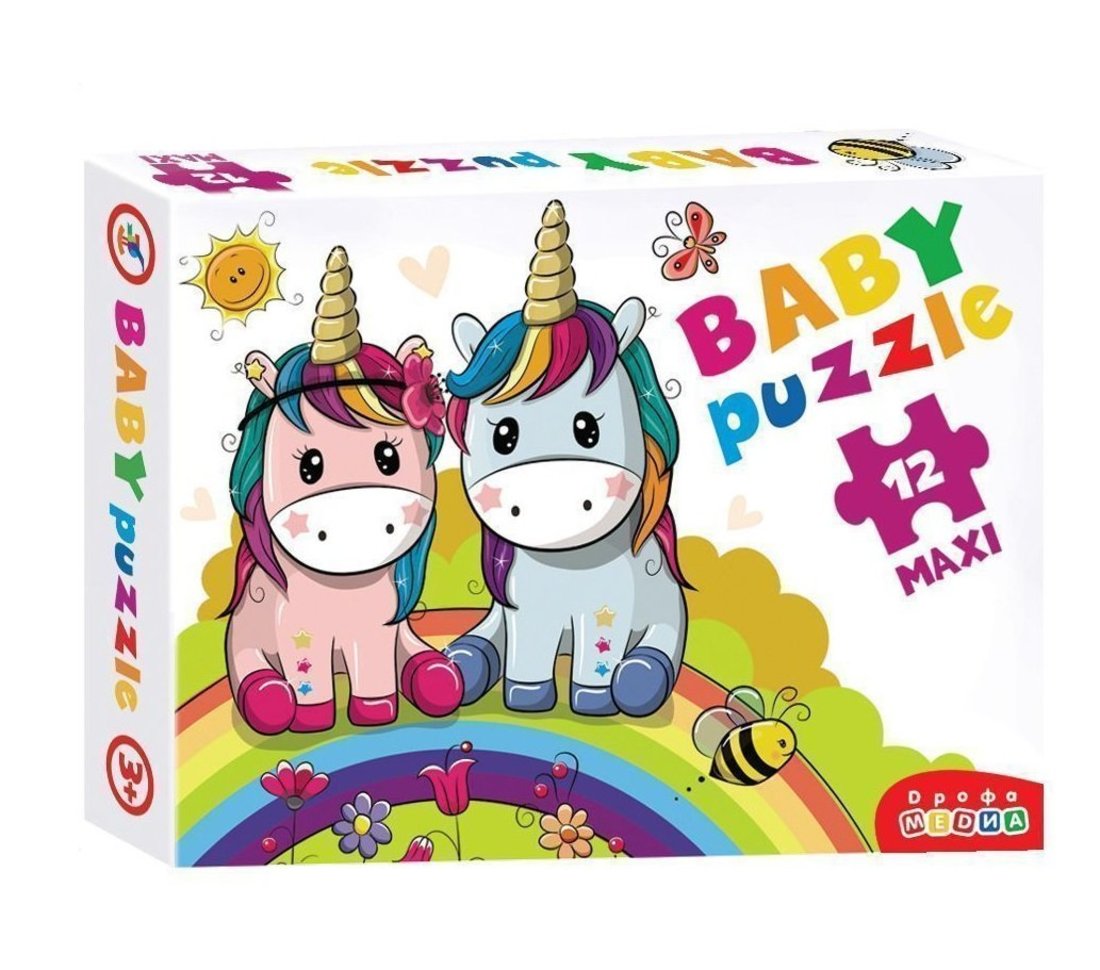 Дрофа. Baby Puzzle. "Радужные единороги" арт.3848