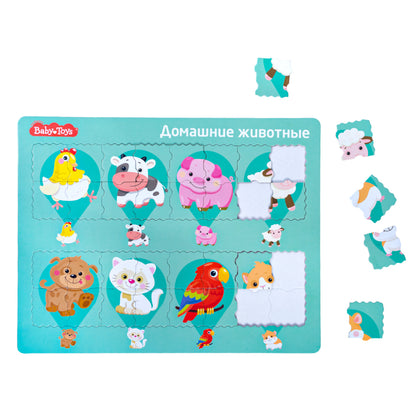 Пазл планшетный "Домашние животные" серия Baby Toys
