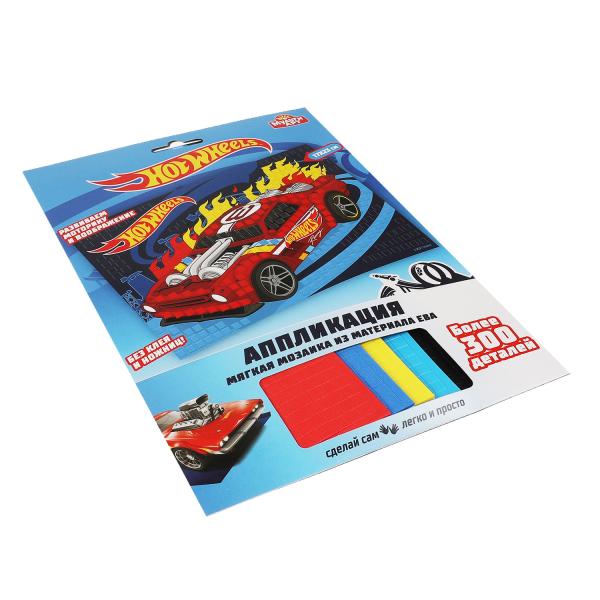 Набор д/детского тв-ва ХОТ ВИЛС аппликация мягкая мозаика (17х23 см) МУЛЬТИ АРТ в кор.100шт