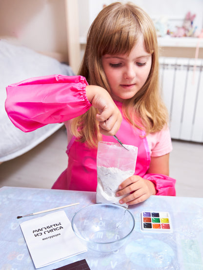 04486 Магниты из гипса под роспись "Кораблики"