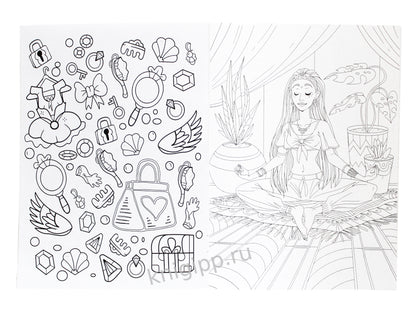 РАСКРАСКА С БРАСЛЕТИКАМИ. ТОЛЬКО ДЛЯ СТИЛЬНЫХ ДЕВЧОНОК