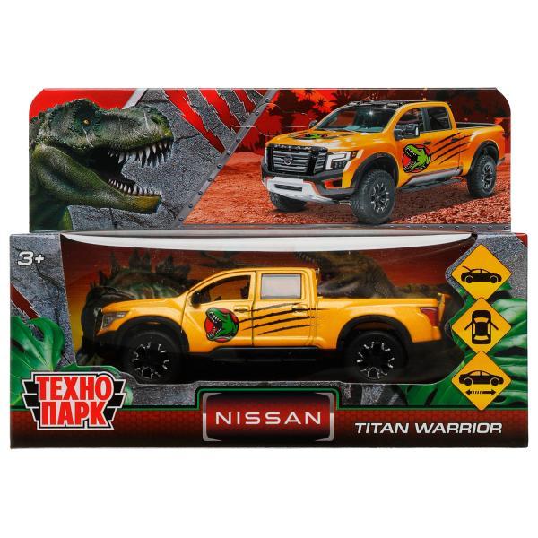 Machine en métal NISSAN TITAN DOUX 12,5 cm, double, sac, iner, jaune, cor. Parc technologique dans le cor.2*36шт