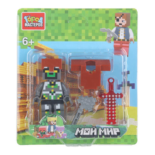 Конструктор фигурка мой мир с аксессуарами Город мастеров в кор.2*180шт