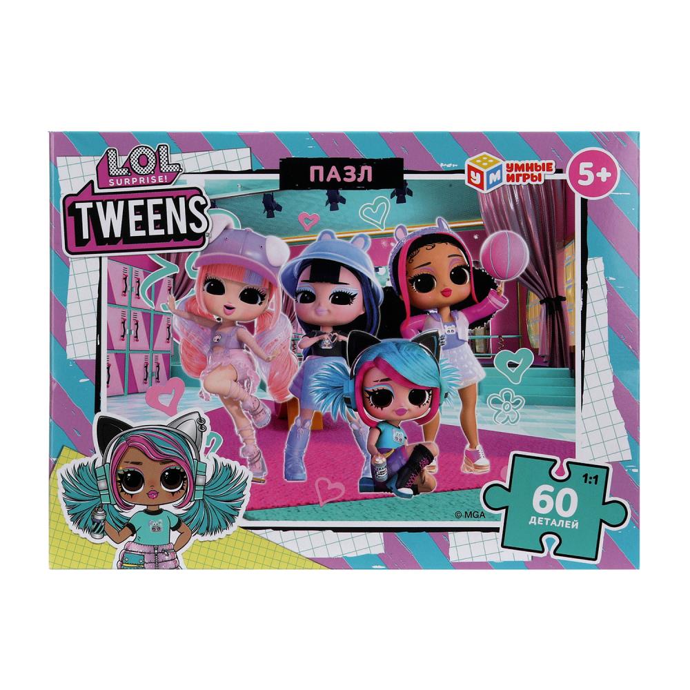 ЛОЛ Подростки. ЛОЛ. Пазлы в коробке 60 деталей. 190х141х35 мм. Умные игры в кор.24шт