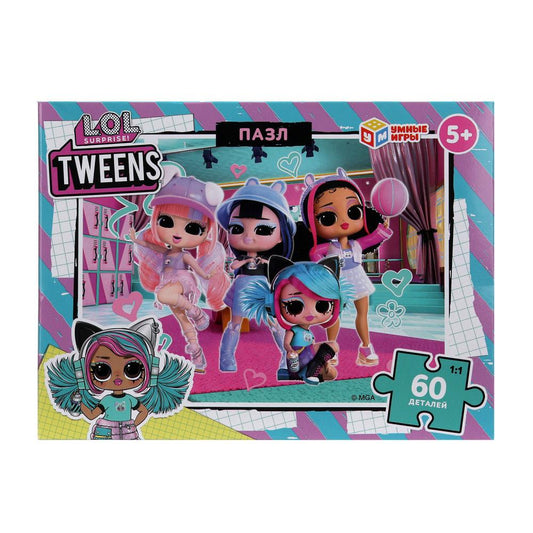 ЛОЛ Подростки. ЛОЛ. Пазлы в коробке 60 деталей. 190х141х35 мм. Умные игры в кор.24шт
