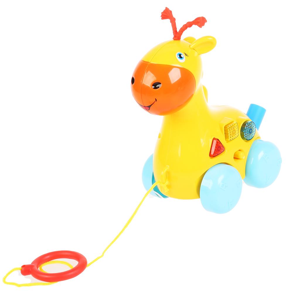 Каталка лошадка,9 песен на стихи А.Барто,12 потешек,свет,ручка и веревочка д/катания. Умка в кор36шт