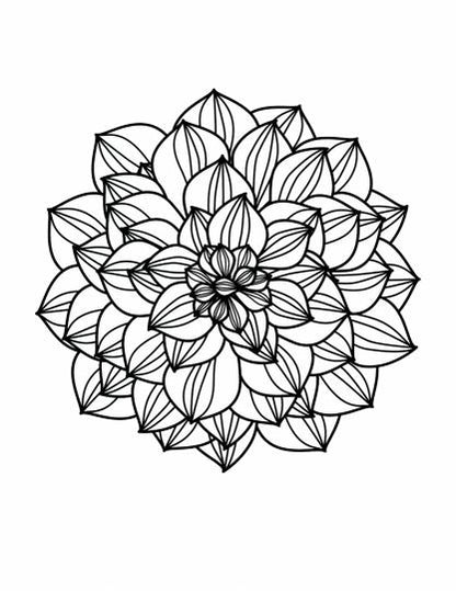 Flowers. Творческая раскраска великолепных цветов