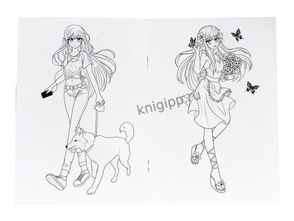 РАСКРАСКА 140х200. МОЙ МИР АНИМЕ