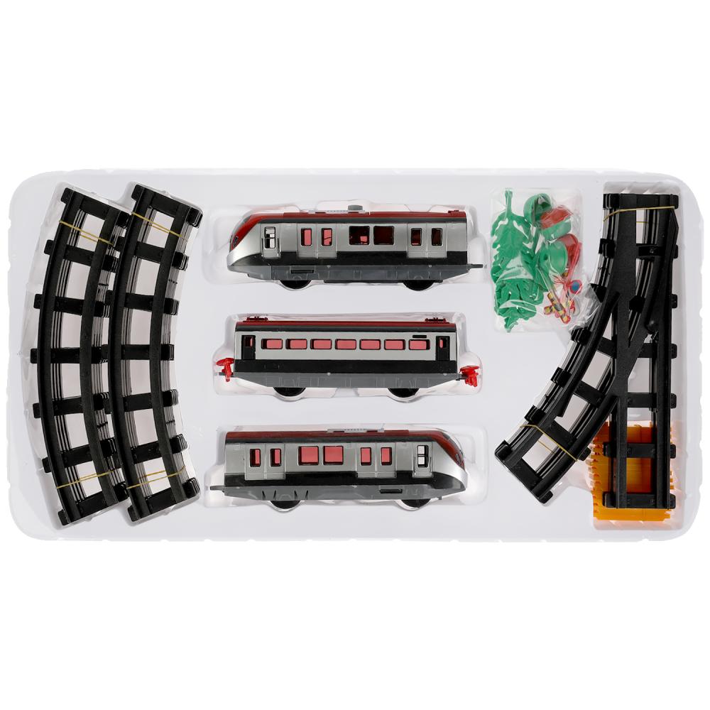 Железная дорога 308см на бат. со светом, с аксесс., в кор.,48*26*5см ТМ "ИГРАЕМ ВМЕСТЕ" в кор.2*12шт