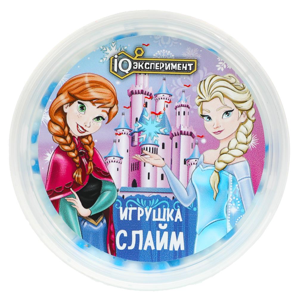 Игрушка слайм снежная принцесса с декоративным наполнителем 100 г IQ Эксперимент в кор.72шт
