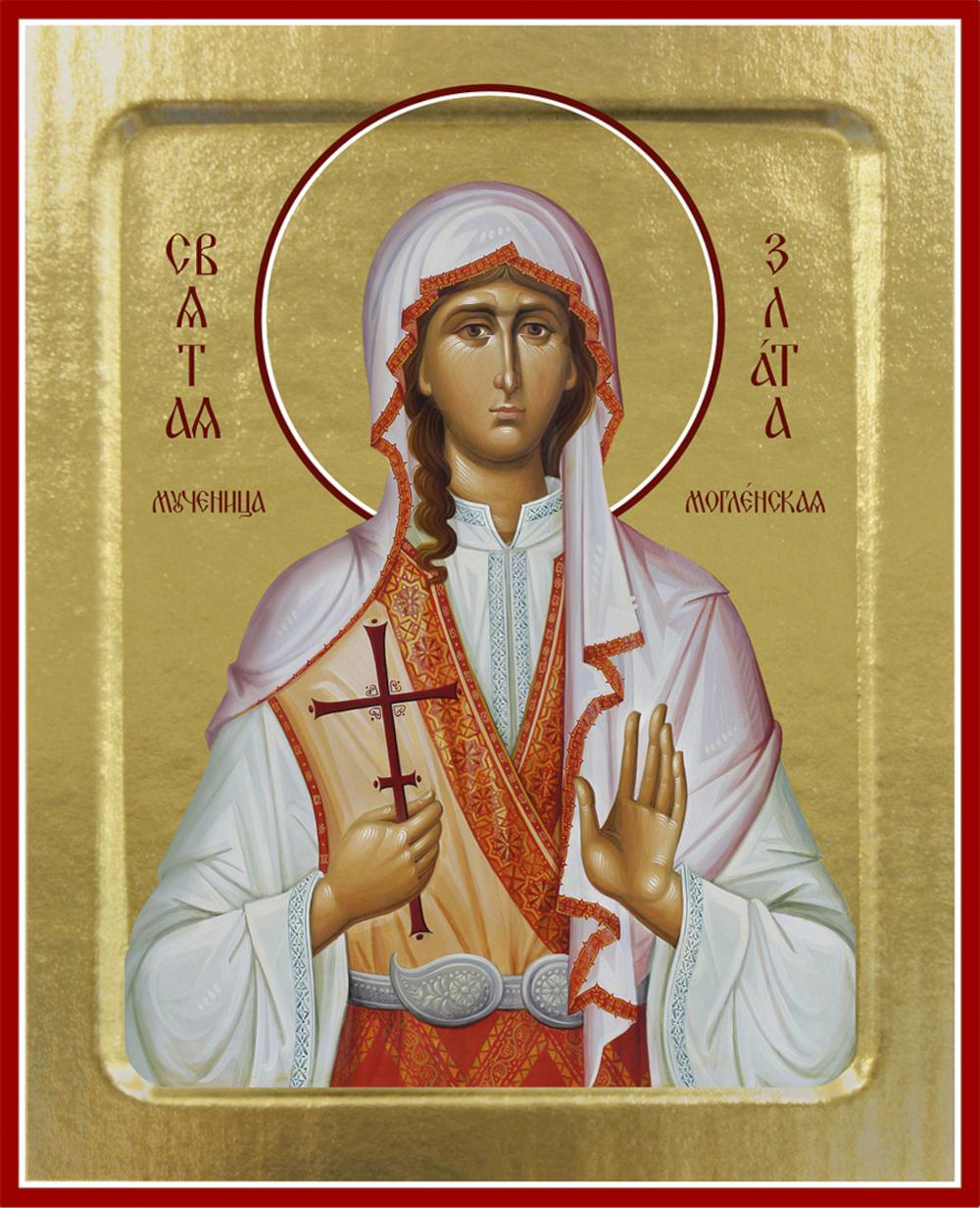 Икона Златы, мученицы (на дереве): 125 х 160