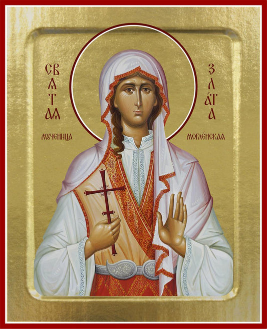 Икона Златы, мученицы (на дереве): 125 х 160