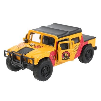 Технопарк. Модель "Hummer H1 Пикап" 12см+динозавр 9см, метал дв.,баг.инерц. арт.SB-18-09-H1+DINO(WB)