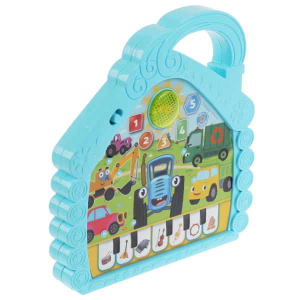 Музыкальный домик Синий ТРАКТОР 50 песен, звуков, фраз.свет.blist.bat. Умка в кор.72шт