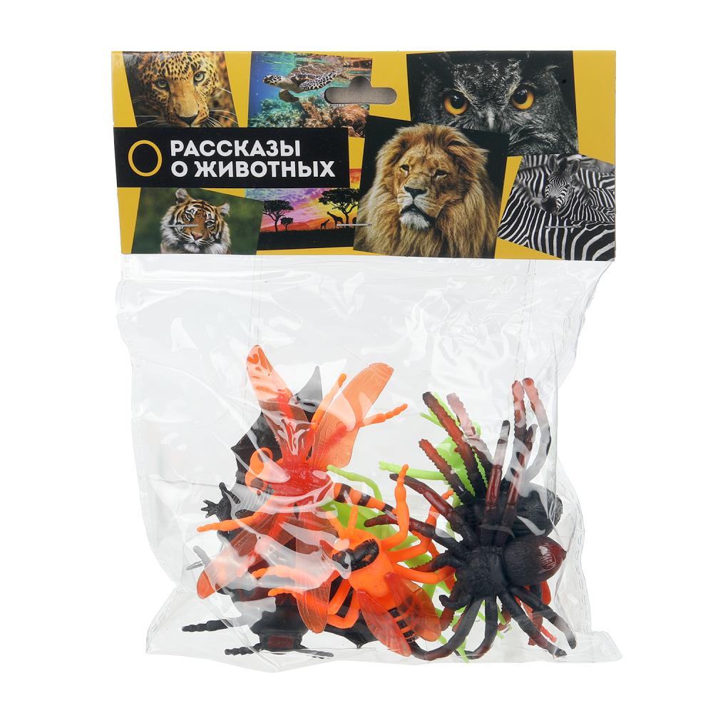 Набор игрушек пластизоль из 8-ми кубиков в пакете Рассказы о животных в кор.2*132наб