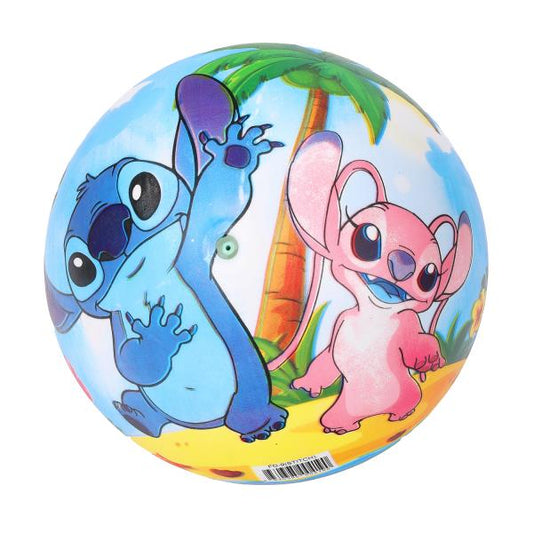 FD-9(STITCH) (144) Мяч пвх 23 см лило и ститч полноцвет, в сетке ИГРАЕМ ВМЕСТЕ в кор.144шт