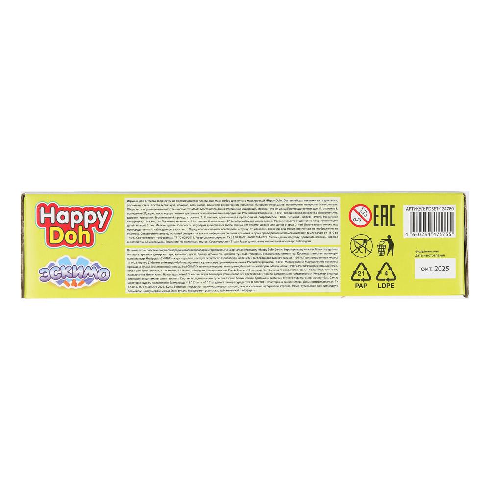 Набор для лепки с формочками эскимо, 24 см HAPPY DOH в кор.8шт