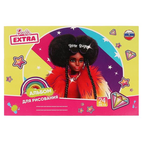Альбом д/рис БАРБИ 24л, скр, диз 2, барби экстра Умка в кор.30шт