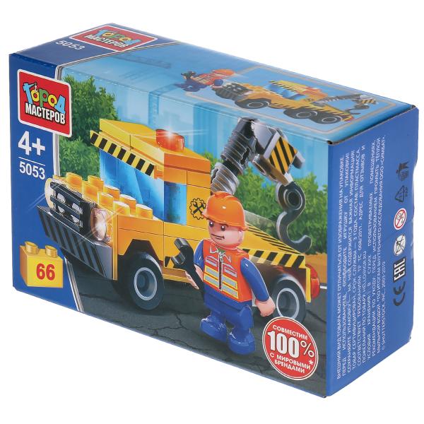 Конструктор "Город мастеров" эвакуатор, 66дет. в русс. кор. в кор.2*40шт