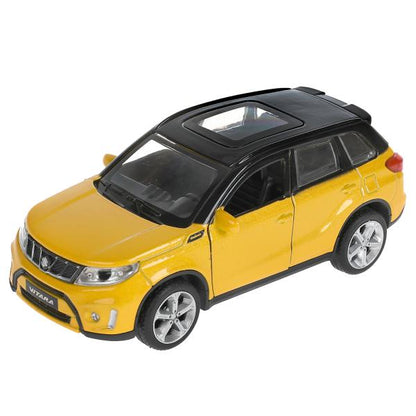 Машина металл "suzuki vitara s 2015" дл 12 см, откр дв, багажник, ин, золот с чёрный в кор. Технопарк