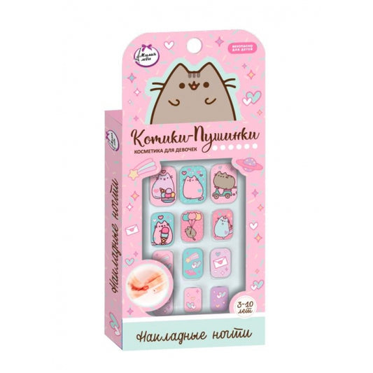 Накладные ногти котики-пушинки в коробке МИЛАЯ ЛЕДИ в кор.60*12шт