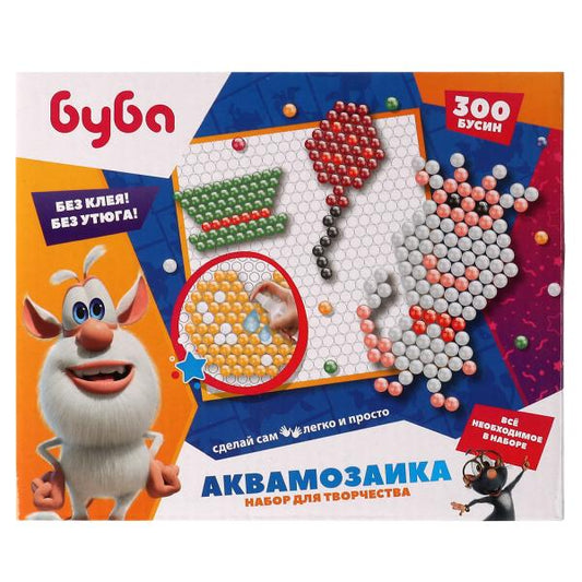 Набор д/детского тв-ва БУБА аквамозаика 300 бусин МУЛЬТИ АРТ в кор.48шт