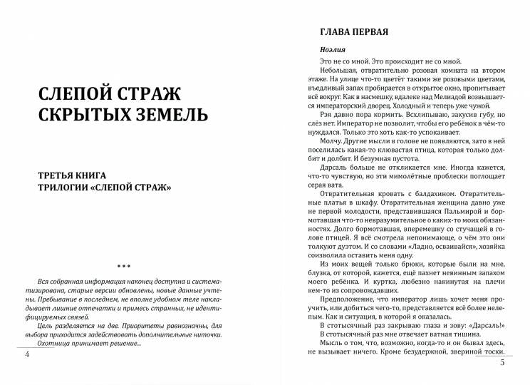 Слепой страж скрытых земель. Книга третья