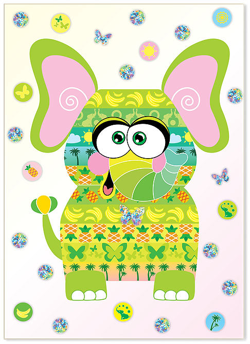 Набор для изготовления картины "Полосатик Слоня" (антистресс)