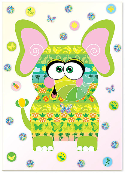 Набор для изготовления картины "Полосатик Слоня" (антистресс)