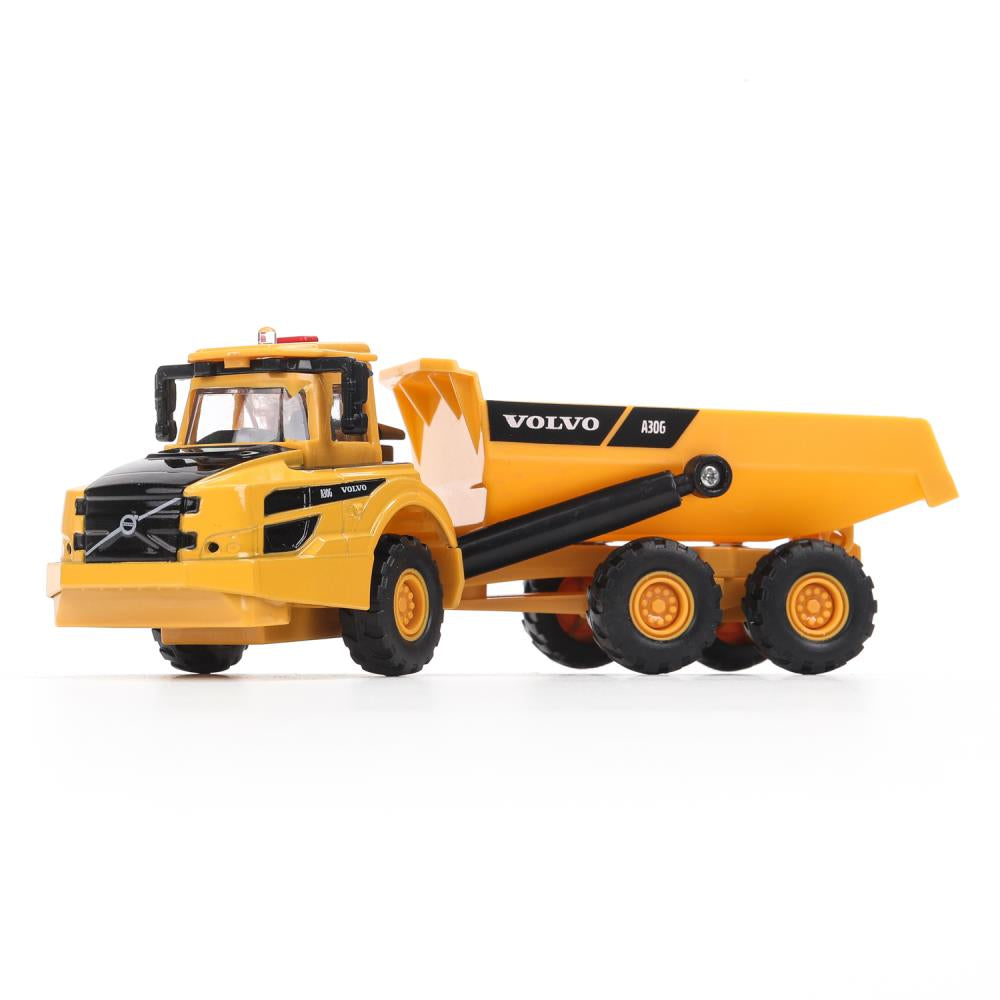 Machine en métal de couleur noire VOLVO КАРЬЕРНЫЙ САМОСВАЛ 16 см, двер, подв дет, кор. Parc technologique dans le cor.2*36шт