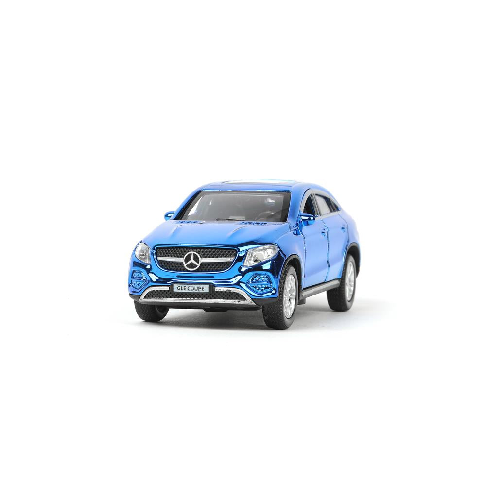 Машина металл MERCEDES-BENZ GLE COUPE длинна 12 см, двери,синий ХРОМ, кор. Технопарк в кор.2*36шт