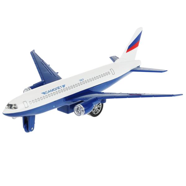 1792842-AIRF-R2 Модель металл свет-звук САМОЛЕТ, 18,5 см, инерц., кор. Технопарк в кор.2*60шт