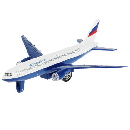 1792842-AIRF-R2 Модель металл свет-звук САМОЛЕТ, 18,5 см, инерц., кор. Технопарк в кор.2*60шт