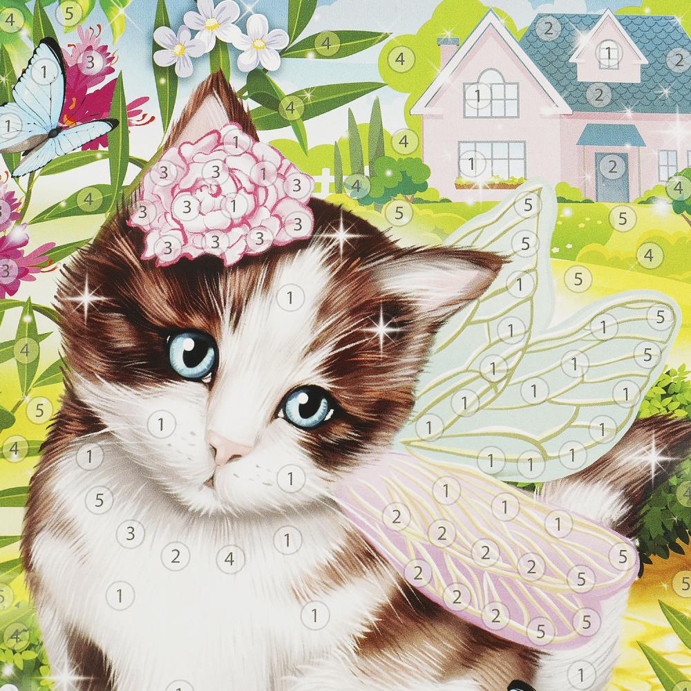 Аппликация стразами в пакете 15*21 см питомцы МУЛЬТИ АРТ в кор.100шт