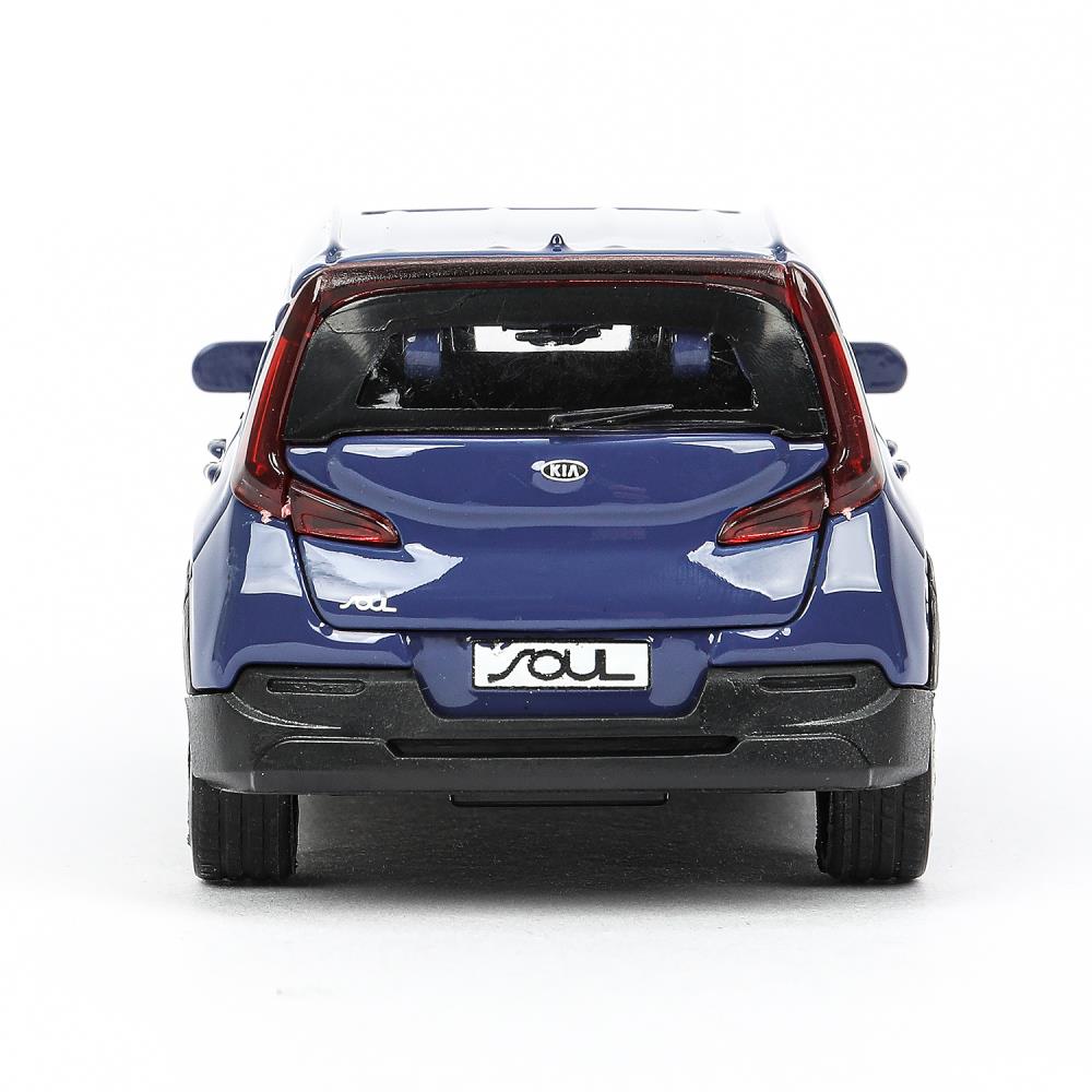 Машина металл KIA Soul длина 12 см, двери, багажник., инерц, темно-синий, кор. Технопарк в кор.2*36шт