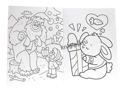 НГ РАСКРАСКИ с новогодними очками. НОВОГОДНИЕ ПРИКЛЮЧЕНИЯ