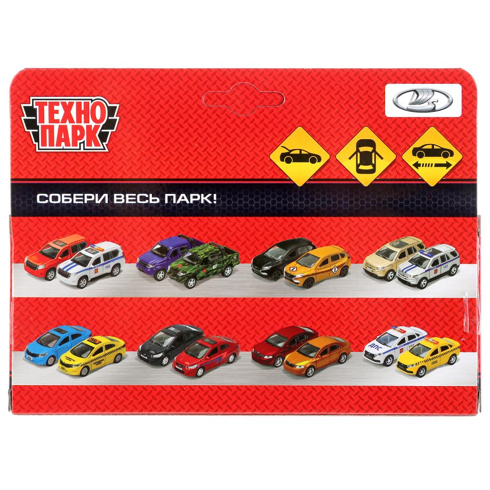 XRAY-12POL-WH 297507 Машина металл LADA XRAY ПОЛИЦИЯ длина 12 см, двери, багажник, инерц, белый, кор Те