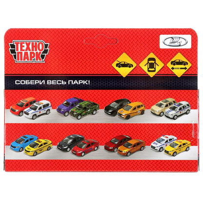 XRAY-12POL-WH 297507 Машина металл LADA XRAY ПОЛИЦИЯ длина 12 см, двери, багажник, инерц, белый, кор Те