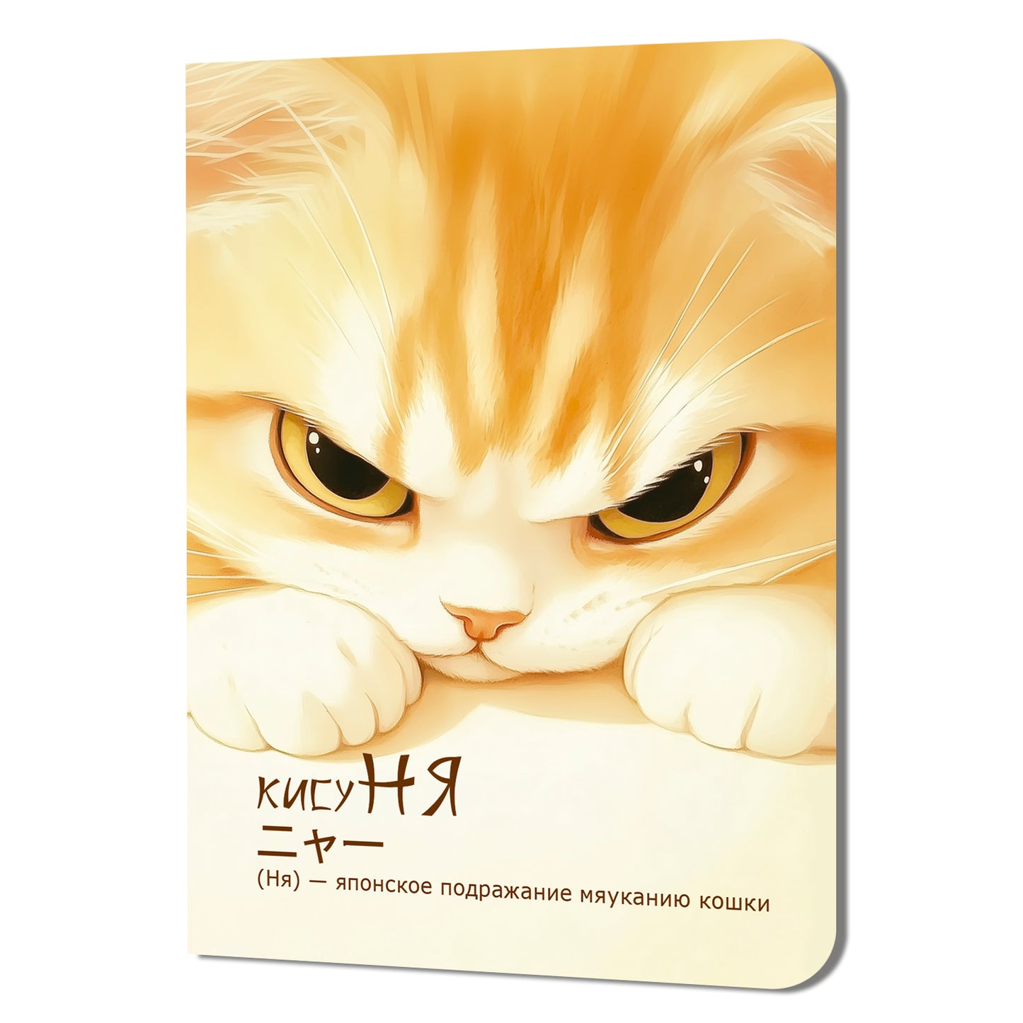 Блокнот КисуНЯ (котик хмурится)