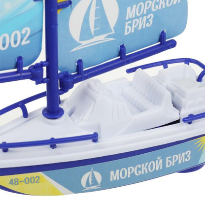 Яхта на бат. блист.19*29*8см ТЕХНОДРАЙВ в кор.2*72шт