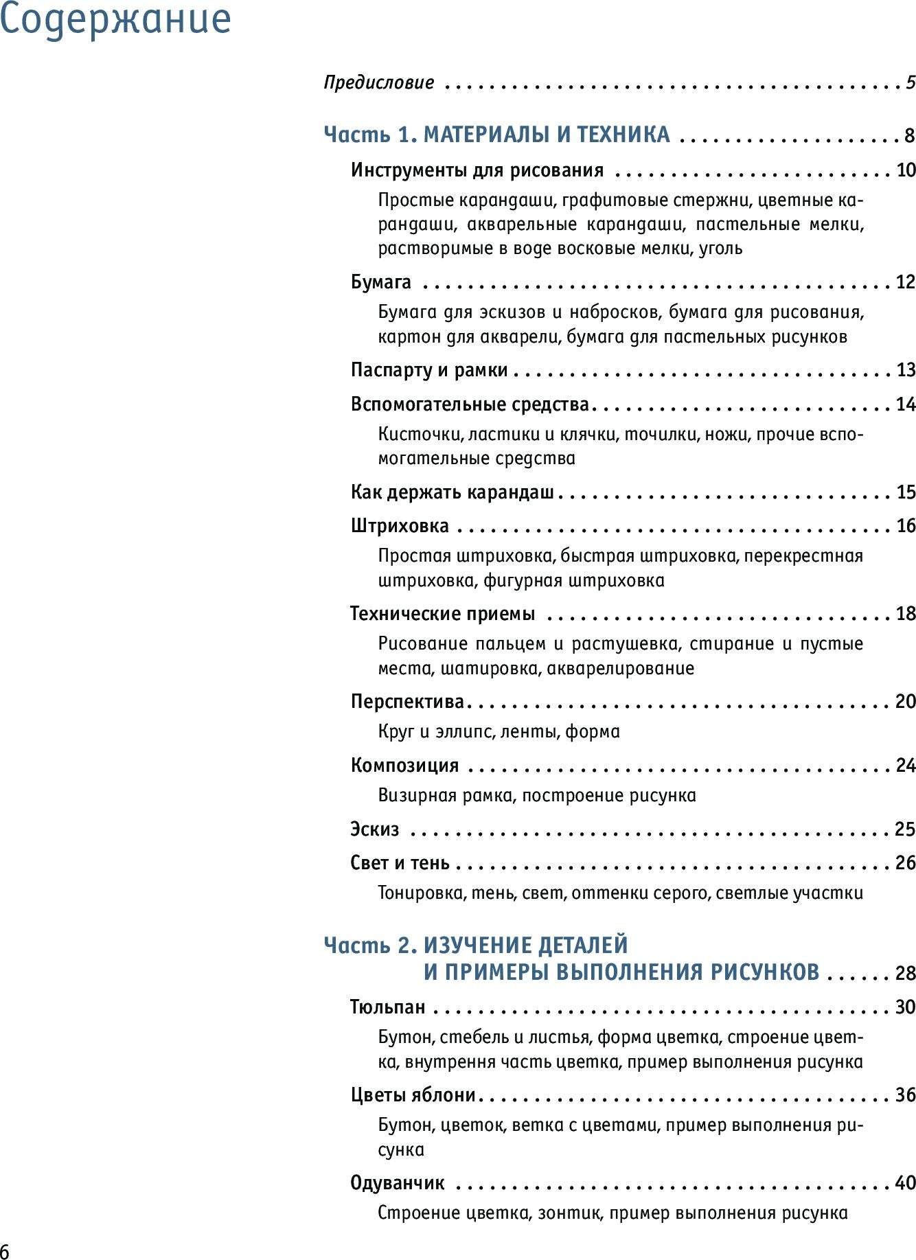 Рисование цветов от бутона до листьев