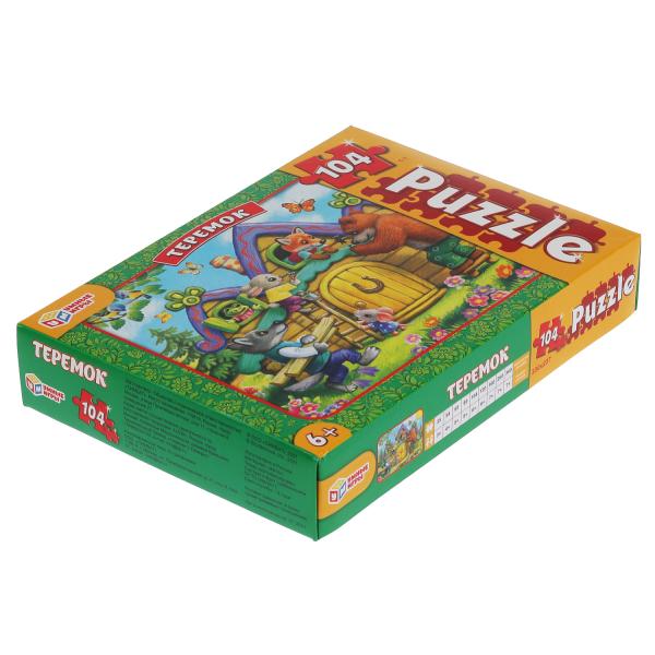 Теремок. Пазлы классические в коробке. Пазл 104 детали. Умные игры в кор.24шт