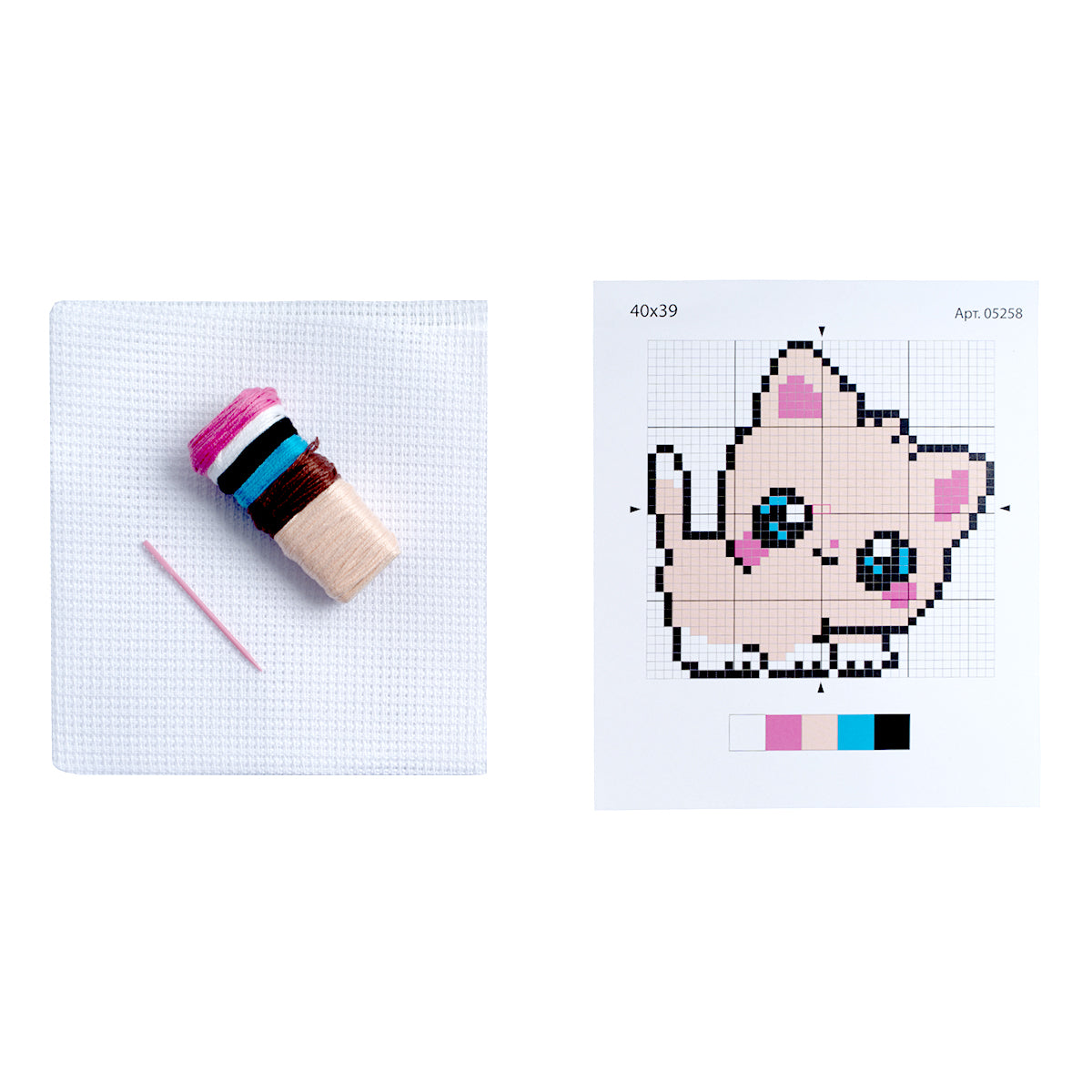 Набор для творчества. Вышивка "Кисонька" (с пяльцами)