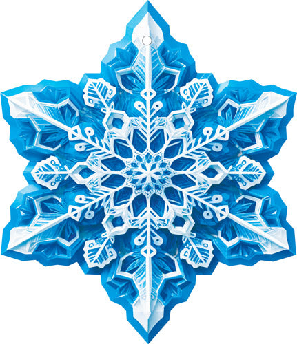 М-17492 Вырубная фигурка. Снежинка (двухсторонняя, ВД-лак)